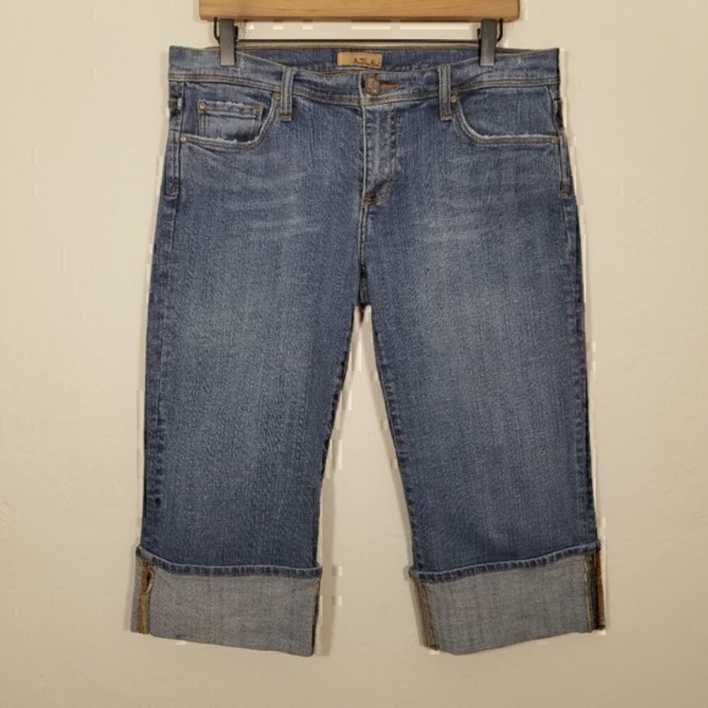 See Thru Soul Stretch Cuffed Capri Jeans Size 32